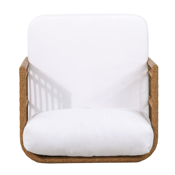 Modern Upholstered Club Chair with Wooden Legs – Stylish Accent Chair for Living Room & Bedroom