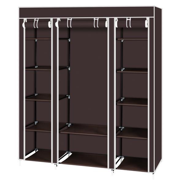 5-Layer Non-Woven Wardrobe with 12 Compartments – Space Saver