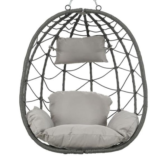 Indoor & Outdoor Hanging Swing Chair with Stand | Basket Chair for Living Room, Bedroom & Balcony