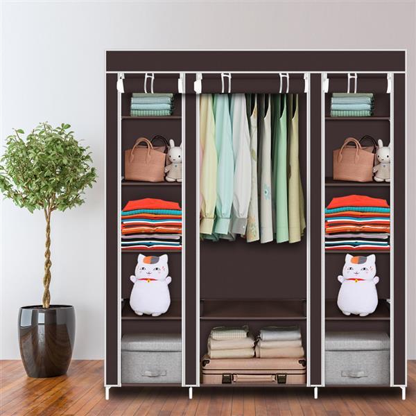 5-Layer Non-Woven Wardrobe with 12 Compartments – Space Saver