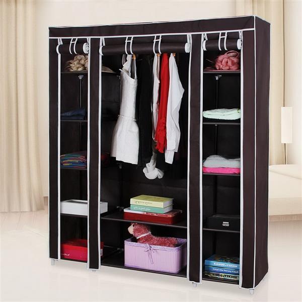 5-Layer Non-Woven Wardrobe with 12 Compartments – Space Saver