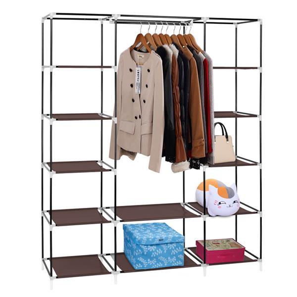 5-Layer Non-Woven Wardrobe with 12 Compartments – Space Saver