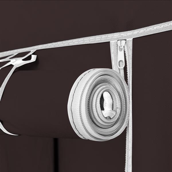 5-Layer Non-Woven Wardrobe with 12 Compartments – Space Saver