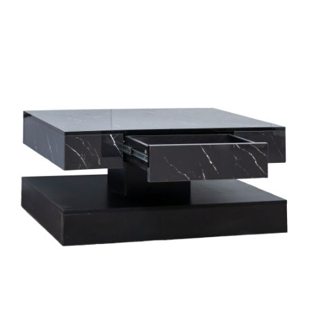 LED Coffee Table with Storage Drawers – Modern Living Room Furniture with LED Lights