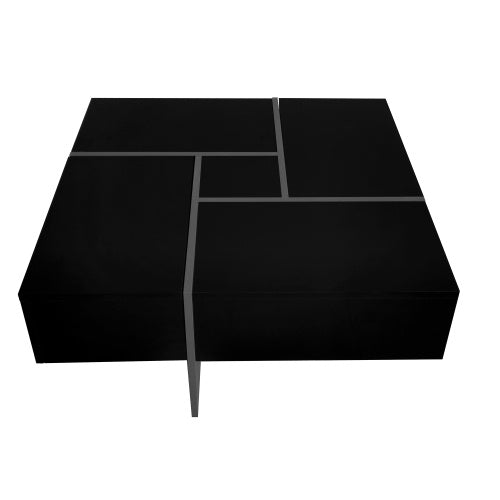 Unique Coffee Table with 4 Hidden Storage Compartments – Modern Living Room